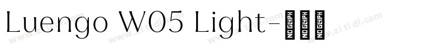 Luengo W05 Light字体转换